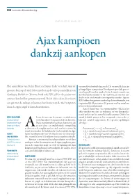 Ajax Kampioen Dankzij Aankopen