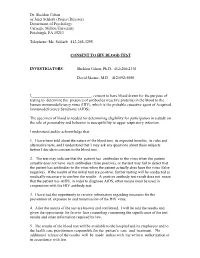 HIV Screening Consent Form