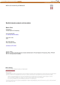 Manifest Domains:Analysis and Description
