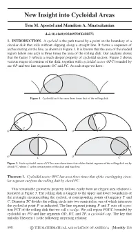 New Insight Into Cycloidal Areas