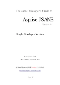 Developersguide-JSANE.Pdf [400K, 21Pp]