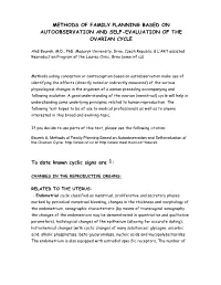 Methods of Family Planning Based on Autoobservation and Self-Evaluation of the Ovarian Cycle