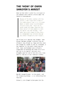 The *How* of Owen Shroyer&#8217;S Arrest