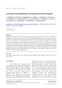 Activation and Modulation of Ligand-Gated Ion Channels