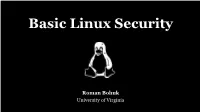 Basic Linux Security