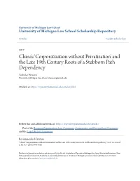 China's 'Corporatization Without Privatization'