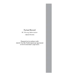 Factual Record: Bc Mining Submission