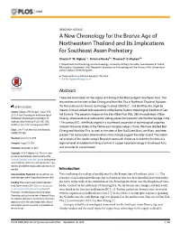 A New Chronology for the Bronze Age of Northeastern Thailand and Its Implications for Southeast Asian Prehistory