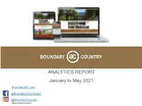 ANALYTICS REPORT January to May 2021