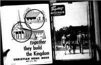 Christian Home Week May 6-13/1956 Baptist