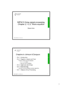 Wave Equation