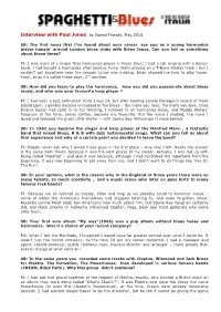 Interview with Paul Jones by Gianni Franchi, May 2016