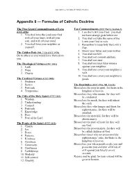 Appendix 8 — Formulas of Catholic Doctrine