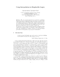 Craig Interpolation in Displayable Logics