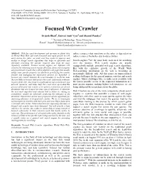 Focused Web Crawler