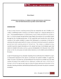 Ecs – Feasibility Study 1