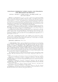 Functions Preserving Matrix Groups and Iterations for the Matrix Square Root∗