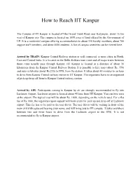 How to Reach IIT Kanpur