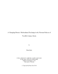 Multicultural Exchange in the Norman Palaces of Twelfth