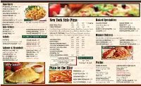 New York Style Pizza Pizza by the Slice