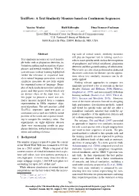 Textflow: a Text Similarity Measure Based on Continuous Sequences