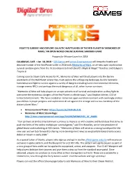 Digital Bros, 505Games Announces That Memories of Mars Is Available