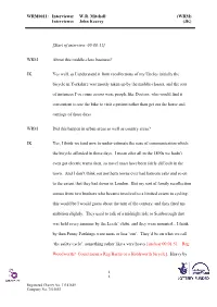 Interviewee John Keavey (JK)