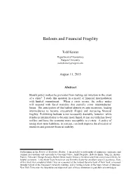 Bailouts and Financial Fragility