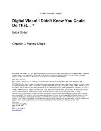 Digital Video! I Didn't Know You Could Do That…™