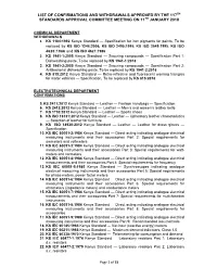 Approved List of Confirmation and Witdrawals January 2018