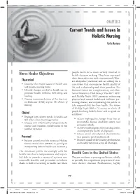 Current Trends and Issues in Holistic Nursing