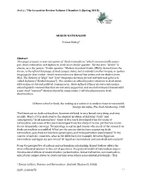Mabry / the Levantine Review Volume 2 Number 1 (Spring 2013)