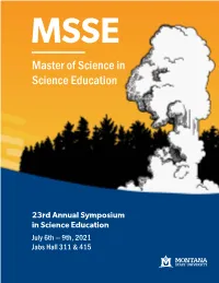 Master of Science in Science Education