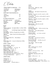 Oldies Menus