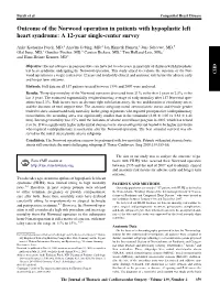 Outcome of the Norwood Operation in Patients with Hypoplastic Left Heart Syndrome: a 12-Year Single-Center Survey