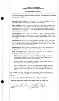 To Enter Into a Development Agreement with Delbert O'brien