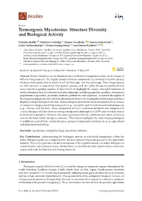 Tremorgenic Mycotoxins: Structure Diversity and Biological Activity