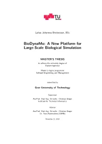 Biodynamo: a New Platform for Large-Scale Biological Simulation