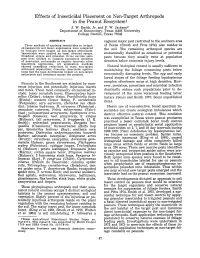 Effects of Insecticidal Placement on Non-Target Arthropods in the Peanut Ecosystemt J