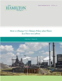 How to Change U.S. Climate Policy After There Is a Price on Carbon