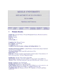 Module Outline