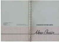 Newbrain Handbook for Disk Users