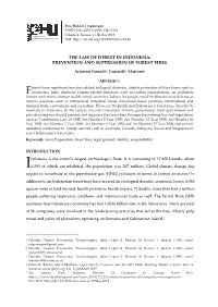 Prevention and Suppression of Forest Fires