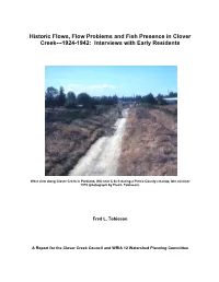 Chambers-Clover Historic Flows