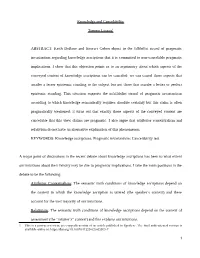 Fallibilism, Epistemic Possibility, and Concessive Knowledge Attributions