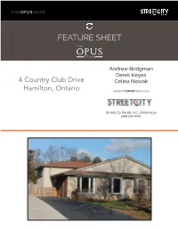 Feature Sheet the Opus Team