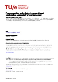 From Competition and Collusion to Consent-Based Collaboration: a Case Study of Local Democracy