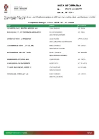Nota Informativa N.: 47/2019-2020/Ca/Fpf Data: 08/11/2019
