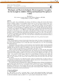 Rhodopsin and Bacteriorhodopsin. Electromagnetic Conception for the Eyesight in Additive Mixing and Еmotional Perception of Colors