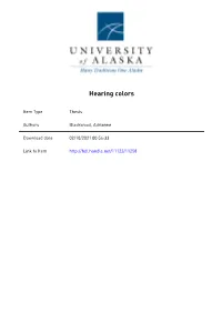 Adrianne Blackwood, BA a Thesis Submitted in Partial Fulfillment Of